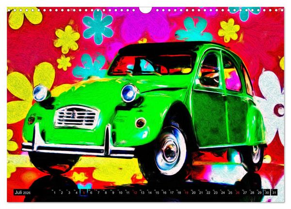 Produktbild: 70 Jahre 2CV (Wandkalender 2026 DIN A3 quer), CALVENDO Monatskalender