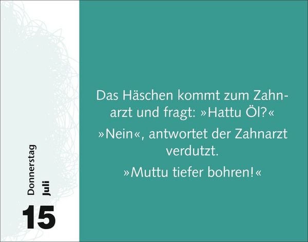 Produktbild: Witzirin Tagesabrei&szlig;kalender 2027 - Diese Packung enth&auml;lt: die lustigsten Witze f&uuml;r die t&auml;gliche Dosis Humor