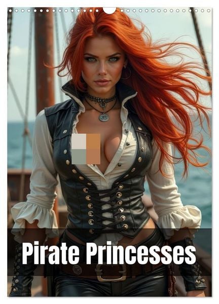 Pirate princesses (Wall Calendar 2026 DIN A3 portrait), CALVENDO 12 Month Wall Calendar