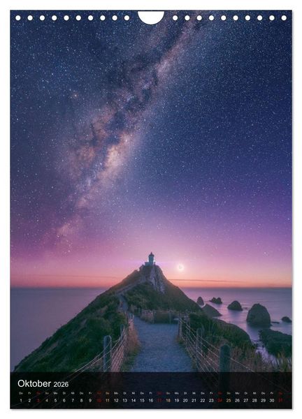 Produktbild: NEUSEELAND - TRAUMZIEL AM ANDEREN ENDE DER WELT (Wandkalender 2026 DIN A4 hoch), CALVENDO Monatskalender