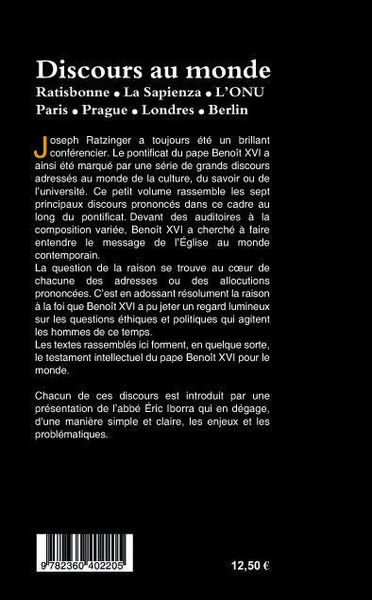Produktbild: Discours au monde