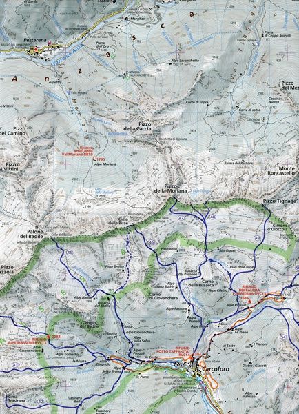 Produktbild: Percorsi invernali Monte Rosa. Alagna Valsesia, Rima S. Gius