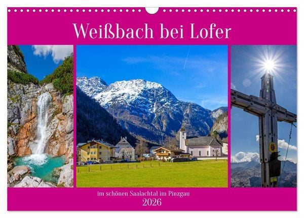 Produktbild: Wei&szlig;bach bei Lofer (Wandkalender 2026 DIN A3 quer), CALVENDO Monatskalender