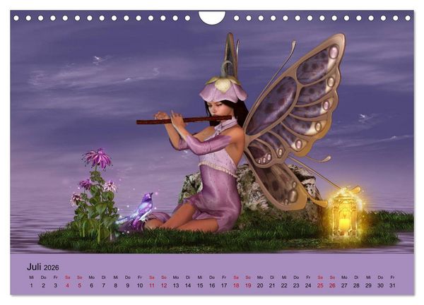 Produktbild: Elfenlichter, die Reise geht weiter (Wandkalender 2026 DIN A4 quer), CALVENDO Monatskalender
