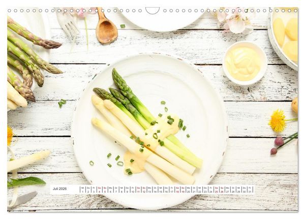 Produktbild: K&ouml;stlicher Spargel (Wandkalender 2026 DIN A3 quer), CALVENDO Monatskalender