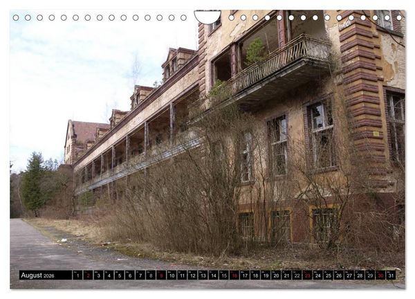 Produktbild: Beelitz Heilst&auml;tten-Faszination des Verfalls (Wandkalender 2026 DIN A4 quer), CALVENDO Monatskalender