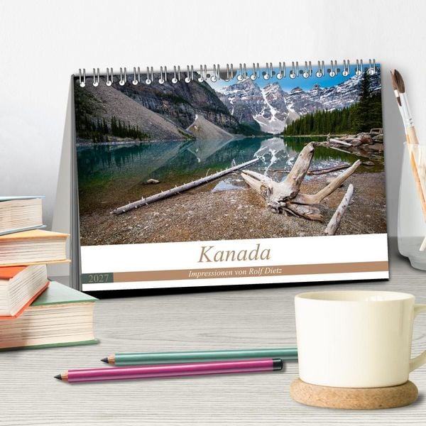 Produktbild: Kanada - Impressionen von Rolf Dietz (Tischkalender 2027 DIN A5 quer), CALVENDO Monatskalender