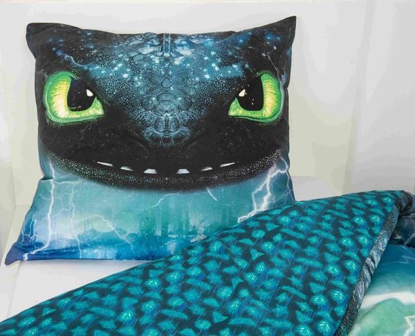 Produktbild: Dragons 4426223050 - Bettw&auml;sche , 80x80 cm + 135x200 cm, 100% Baumwolle