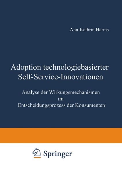 Produktbild: Adoption technologiebasierter Self-Service-Innovationen