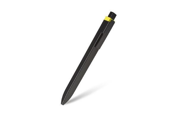 Moleskine Kugelschreiber - Go mit Etikett für Display Schwarz, Mine 1,0 mm, Muster Gelb