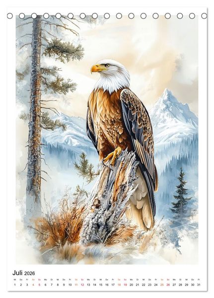 Produktbild: Alaska - Landschaften, Tiere, Freiheit (Tischkalender 2026 DIN A5 hoch), CALVENDO Monatskalender