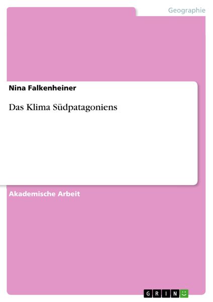 Produktbild: Das Klima S&uuml;dpatagoniens