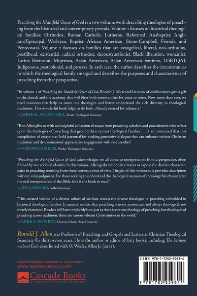 Produktbild: Preaching the Manifold Grace of God, Volume 1