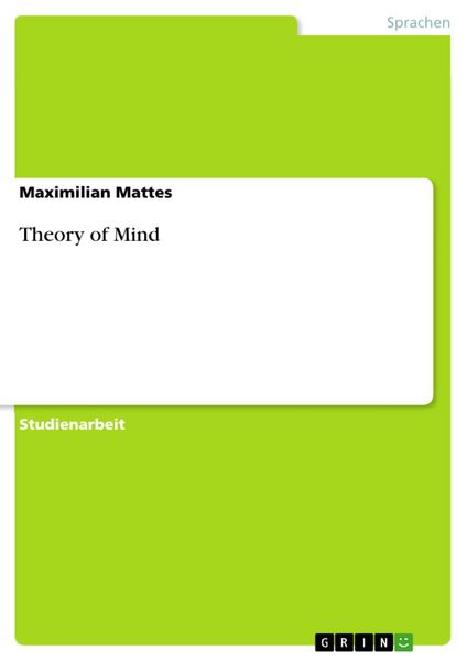 Produktbild: Theory of Mind