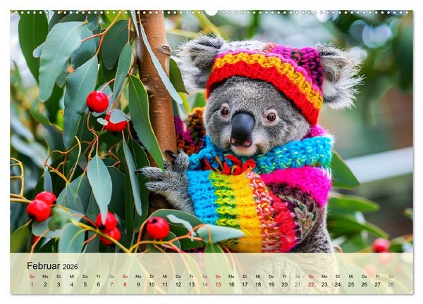 Produktbild: Koalas im Modefieber. Flauschig und Chic beim Fotoshooting (Wandkalender 2026 DIN A2 quer), CALVENDO Monatskalender