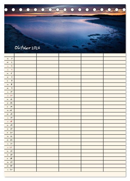 Produktbild: Noch mehr F&ouml;hrweh Familienplaner (Tischkalender 2026 DIN A5 hoch), CALVENDO Monatskalender