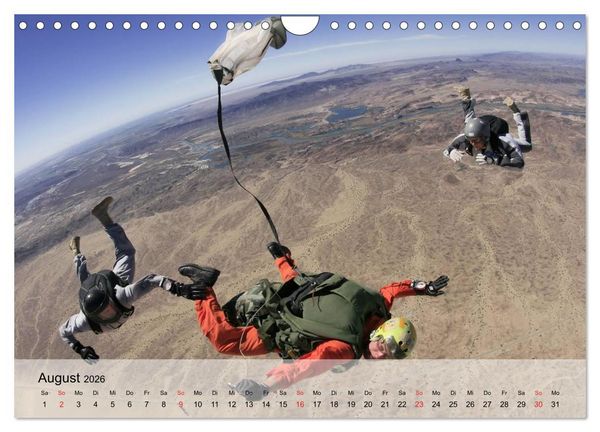 Produktbild: Fallschirmspringer. Absprung der U.S. Navy Seals (Wandkalender 2026 DIN A4 quer), CALVENDO Monatskalender
