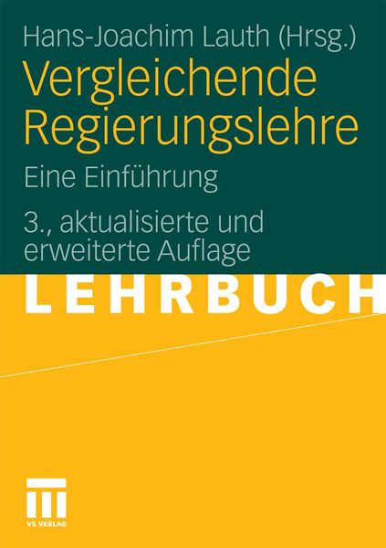 Produktbild: Vergleichende Regierungslehre