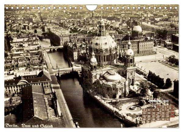 Produktbild: Gr&uuml;&szlig;e aus Berlin &ndash; Die Stadt in historischen Ansichten (Wandkalender 2026 DIN A4 quer), CALVENDO Monatskalender
