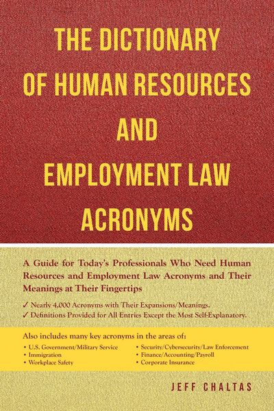 Produktbild: Dictionary of Human Resources and Employment Law Acronyms