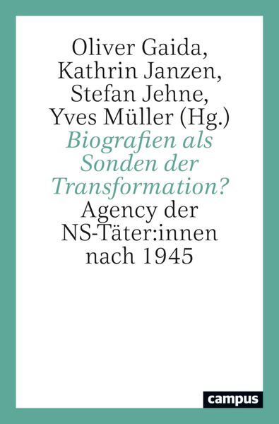 Produktbild: Biografien als Sonden der Transformation?