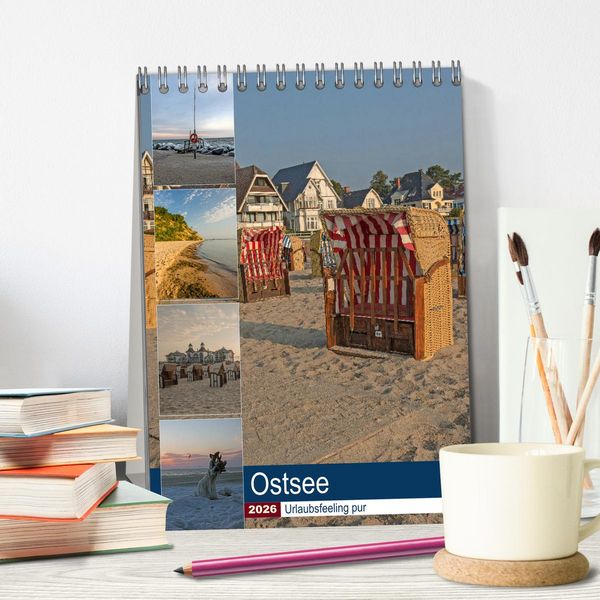 Produktbild: Ostsee. Urlaubsfeeling pur (Tischkalender 2026 DIN A5 hoch), CALVENDO Monatskalender