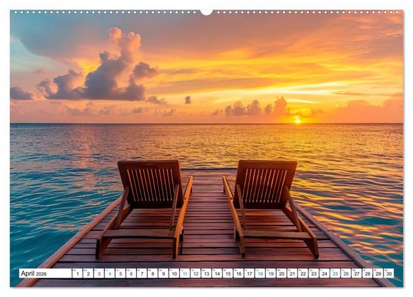 Produktbild: Momente der Stille (hochwertiger Premium Wandkalender 2026 DIN A2 quer), Kunstdruck in Hochglanz