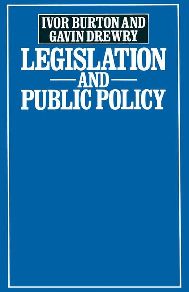 Produktbild: Legislation and Public Policy