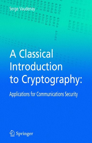 Produktbild: A Classical Introduction to Cryptography