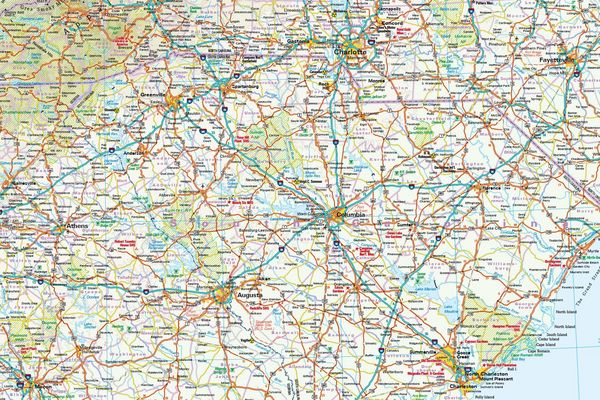Produktbild: Reise Know-How Landkarte USA 09, S&uuml;dost (1:1.250.000)