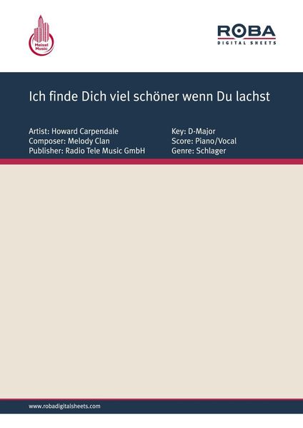 Produktbild: Ich finde Dich viel sch&ouml;ner wenn Du lachst