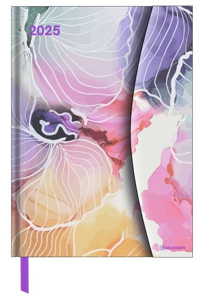 Watercolours 2025 - Diary - Buchkalender - Taschenkalender - 16x22