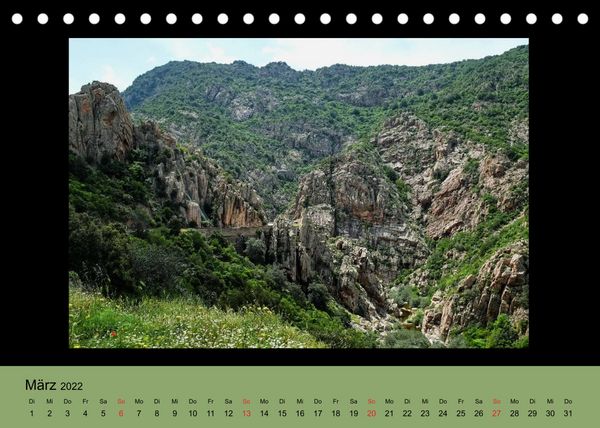 Produktbild: Sardische Landschaften (Tischkalender 2022 DIN A5 quer)