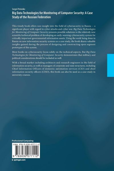 Produktbild: Big Data Technologies for Monitoring of Computer Security: A Case Study of the Russian Federation