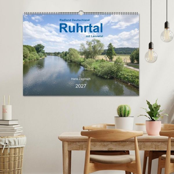 Produktbild: Ruhrtal mit Lennetal - Radland Deutschland (Wandkalender 2027 DIN A2 quer), CALVENDO Monatskalender