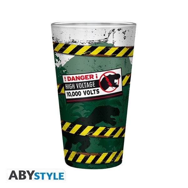 Produktbild: JURASSIC PARK - Large Glass - -Danger High Voltage -