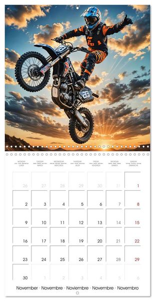 Produktbild: Ride the motocross thrill (Wall Calendar 2026 12 &times; 12 Inch) CALVENDO 12 Month Wall Calendar