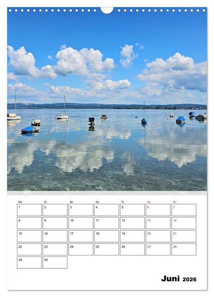 Produktbild: Bodenseeradweg - Auf dem Bodensee durch 3 L&auml;nder (Wandkalender 2026 DIN A3 hoch), CALVENDO Monatskalender