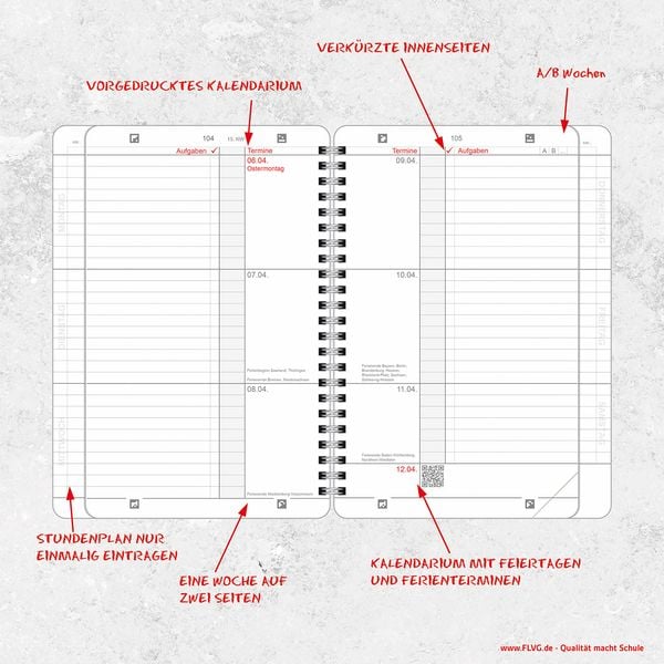 A5 FLVG-Kalender von Lehrenden für Lehrende 2025/2026