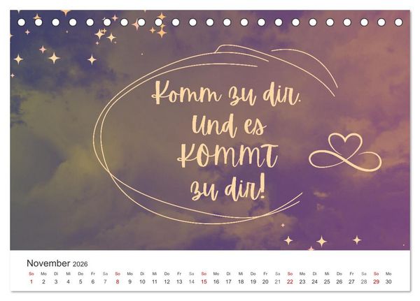 Produktbild: Lass Freude dein Kompass sein (Tischkalender 2026 DIN A5 quer), CALVENDO Monatskalender