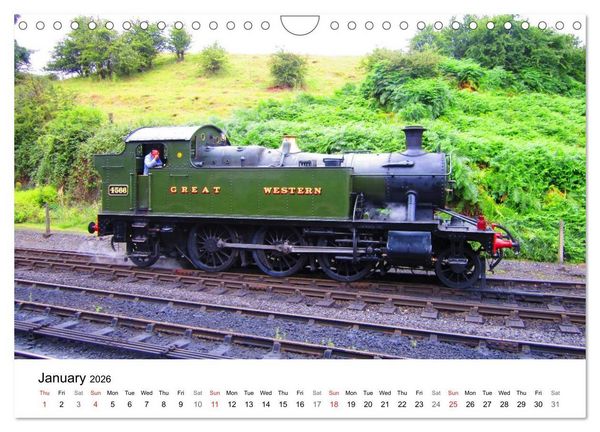 Produktbild: Englands Nostalgic Trains (Wall Calendar 2026 DIN A4 landscape), CALVENDO 12 Month Wall Calendar