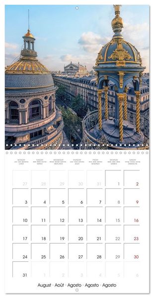 Produktbild: Le Paris romantique (Calendrier mural carr&eacute; 2026 30x30 cm) Calendrier double avec une page pour vos prises de notes