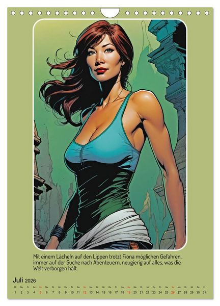 Produktbild: Starke Frauen im Comicbook-Stil (Wandkalender 2026 DIN A4 hoch), CALVENDO Monatskalender