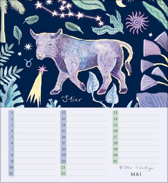 Produktbild: Geburtstagskalender Sternzeichen