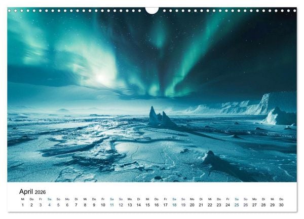 Produktbild: Aurora Borealis - Der Zauber der Nordlichter (Wandkalender 2026 DIN A3 quer), CALVENDO Monatskalender