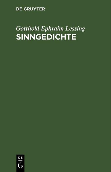 Produktbild: Sinngedichte