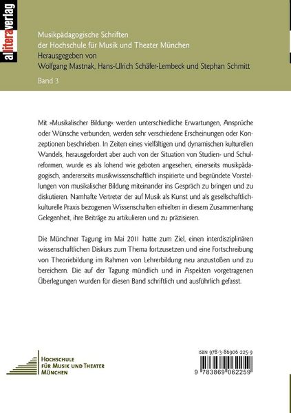Produktbild: Musikalische Bildung