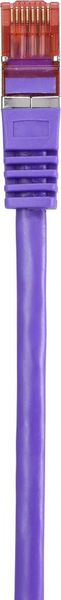 Produktbild: Renkforce RF-4724922 RJ45 Patchkabel CAT 6 S/FTP 3.00 m Violett mit Rastnasenschutz, vergoldete Steckkontakte, Flammwidrig 1 St.