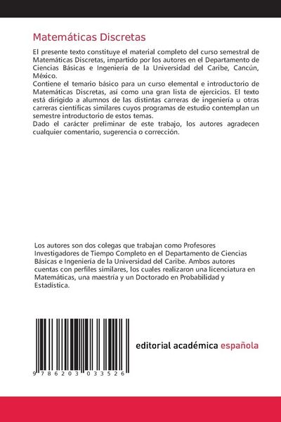 Produktbild: Matem&aacute;ticas Discretas