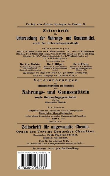 Produktbild: Sammlung der Bestimmungen &uuml;ber die Pr&uuml;fung der Nahrungsmittel-Chemiker f&uuml;r das Deutsche Reich und die einzelnen Bundesstaaten